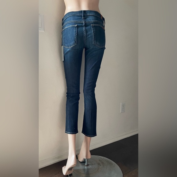 New Women's 7 For All Mankind Jeans Slim Straight Ankle leg In Blue SZ 24 - Picture 4 of 13